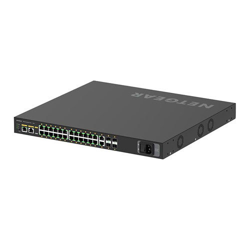 Netgear - GSM4230PX-100NAS - Network Switch 24-Port PoE+ 4-Port SFP 1U