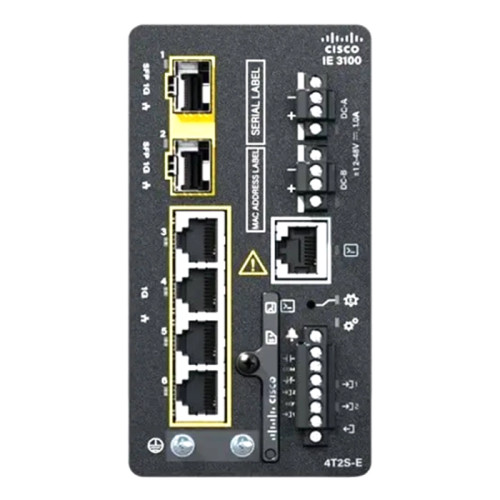 Cisco - IE-3100-4T2S-E= - Network Switch 4-Port 2x SFP Rail-mountable