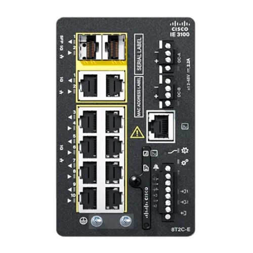 Cisco - IE-3100-8T2C-E-RF - Network Switch Rugged 8-Port 2x SFP