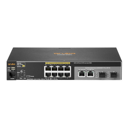 HP J9774A 2530 8G PoE+ 10-Port + 2-Port SFP Layer 2 Switch for Network Connectivity - J9774A#ACQ