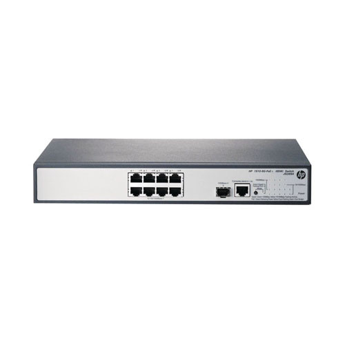 HP 1910-8G-PoE+ Layer 3 Switch - 8 Ports + 1 SFP - JG349AR#ACF - Network Switch for Small Business