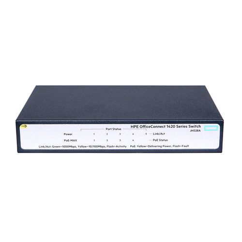 HP - JH328A#AC4 - Network Switch 5-Port Gigabit PoE+ Layer 2