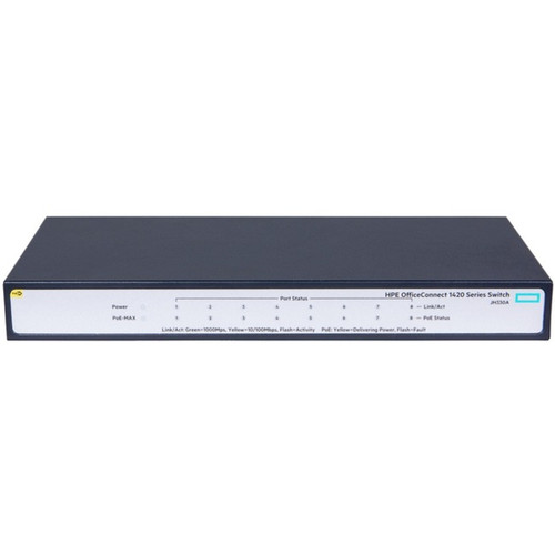 HP - JH330A#ACJ - Switch 8-Port Gigabit PoE+ Layer 2