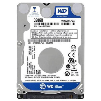 Western Digital - WD3200LPVX-A1 - HDD 320GB 5400RPM SATA 2.5" 8MB
