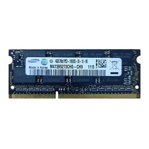 Samsung 4GB DDR3-1333MHz SODIMM 2Rx8 CL9 Memory module for laptops and notebooks - M473B5273CH0-CH9