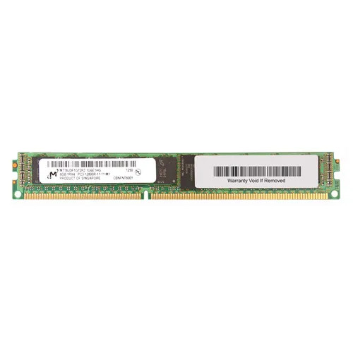 Micron - MT18JDF1G72PZ-1G6E1HG - Memory 8GB DDR3-1600MHz VLP RDIMM 1Rx4