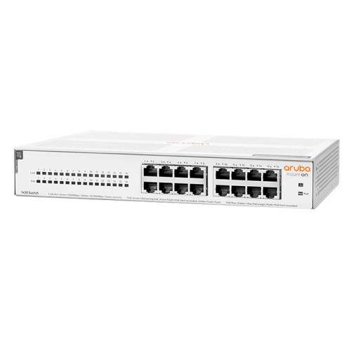 HP - R8R48-61001 - Network Switch 16-Port Gigabit PoE Layer 2