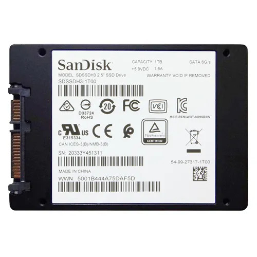 SanDisk - SDSSDH3-1T00-Z25 - SSD 1TB SATA 6Gb/s 2.5" TLC