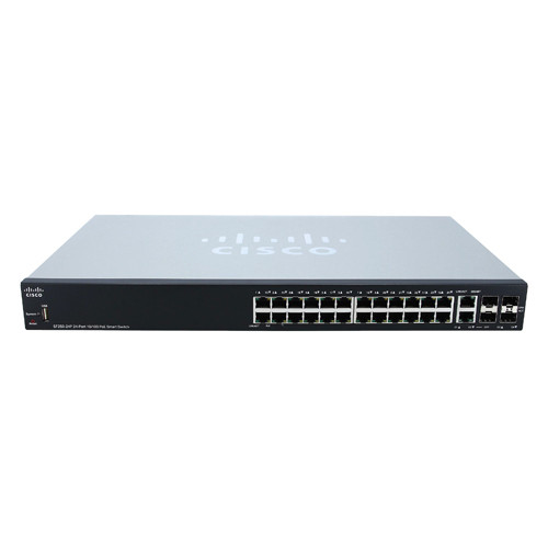 Cisco - SF250-24P-K9-NA - Network Switch 26-Port 4-Port SFP Layer 3