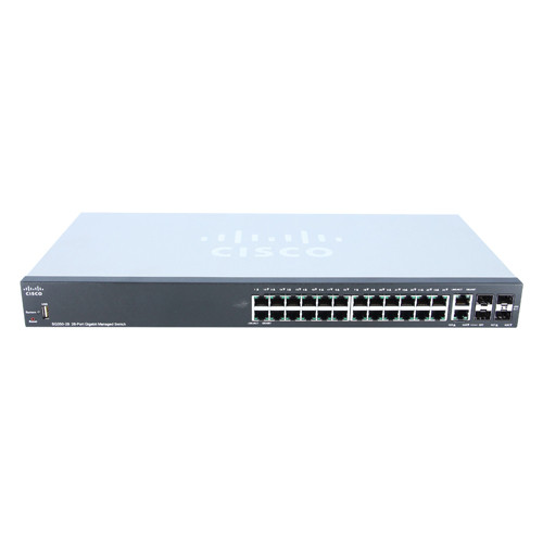 Cisco - SG350-28-K9-NA - Network Switch 24-Port Gigabit 4-Port SFP Layer 3