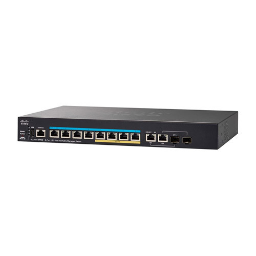 Cisco - SG350X-8PMDK9NA-RF - Network Switch 8-Port PoE+ 2.5GB 2x 10GB SFP+