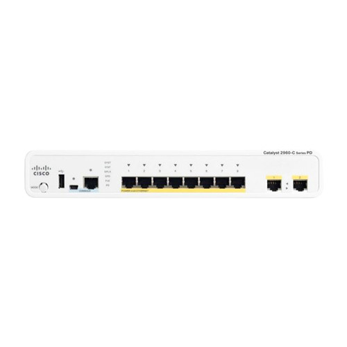 Cisco - WS-C2960CPD8PTL-RF - Network Switch 8-Port PoE 2x SFP