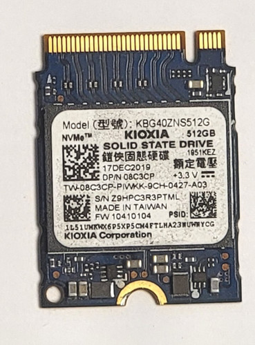 Dell 8C3CP 512GB M.2 NVMe SSD