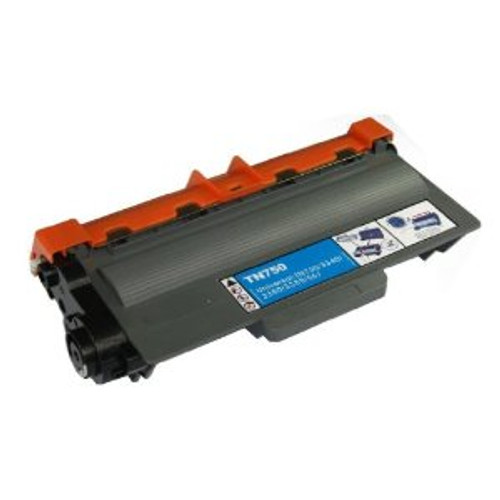 Brother BT750 high-yield black toner cartridge, compatible with Brother printers, durable toner for sharp, clear prints.