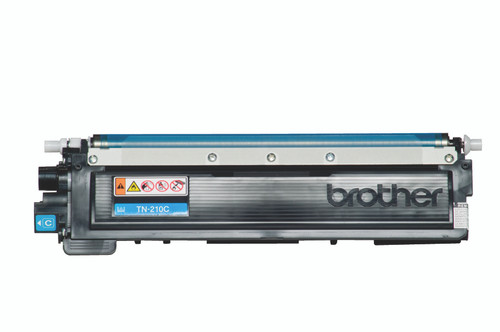 Brother TN210C Cyan Toner Cartridge for Laser Printers, compatible with Brother HL-L2300D, HL-L2350DW models.