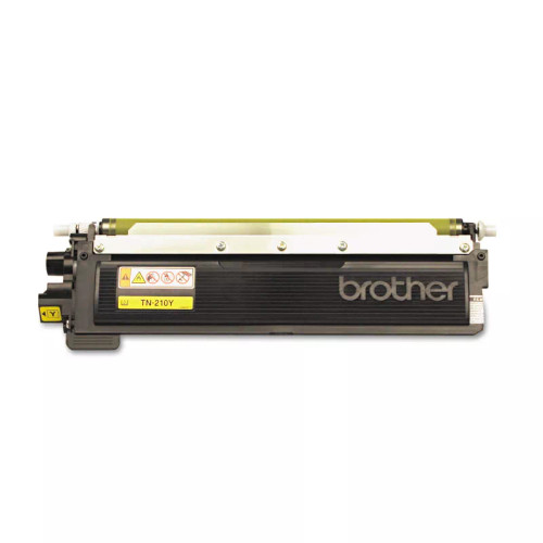 Brother TN210Y Yellow Toner Cartridge for Laser Printers, vibrant yellow toner, compatible with Brother laser printer models.