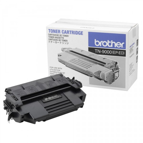 Brother TN9000 Black Toner Cartridge for printers, high-yield, suitable for office printing tasks.