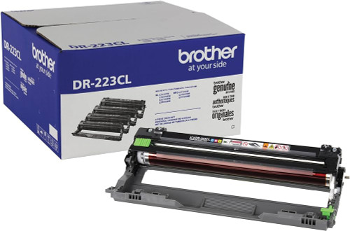 Brother DR-223CL black drum unit for printers, compatible with Brother laser printers, easy to install and replace.