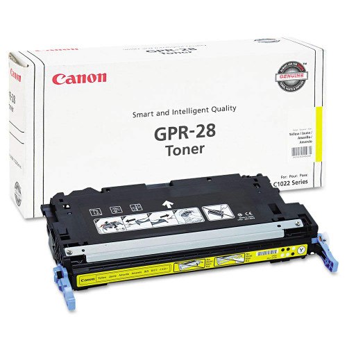 Canon GPR28 Yellow Toner Drum Cartridge for GPR-28 series, high-quality yellow imaging component for laser printers.