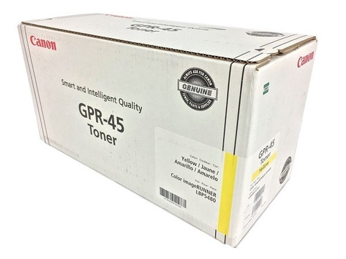 Canon GPR-45 Yellow Toner Cartridge for laser printers, vibrant color, high-quality printing, ideal for office use.