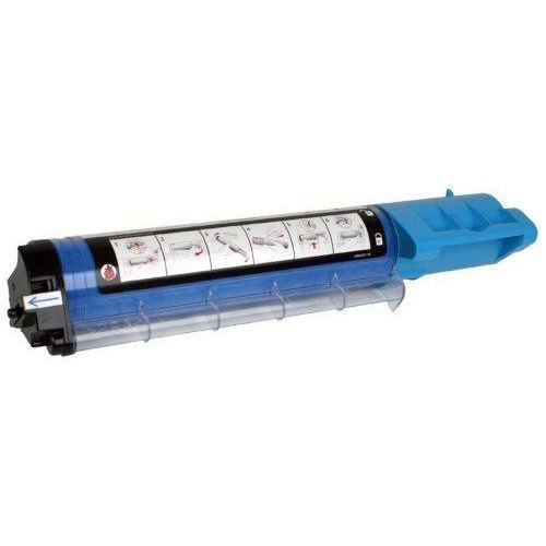 Dell 341-3571 Cyan Toner Cartridge for Dell printers, cyan ink, high-yield, compatible with Dell laser printers.