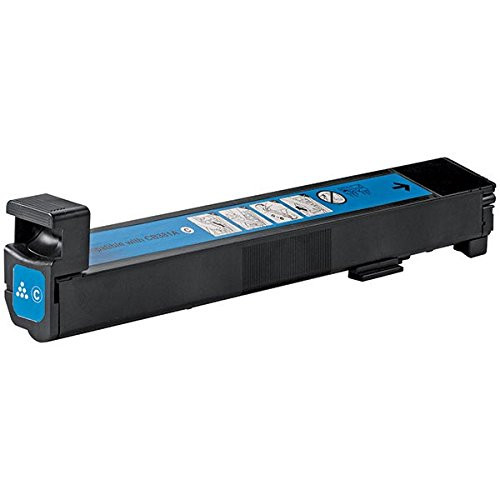 HP 824A Cyan Toner Cartridge for Laser Printers, vibrant color, high yield, ideal for office printing needs.