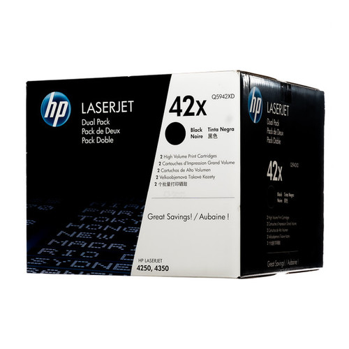 HP C5942 Black High Yield Toner Cartridge for HP LaserJet printers, durable design, suitable for high-volume printing.