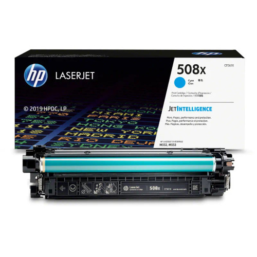 HP - HP508X Cyan High Yield Toner Cartridge