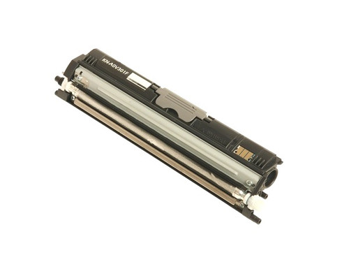 Konica Minolta A0V301F black high-yield toner cartridge for laser printers, compatible with professional office printing.