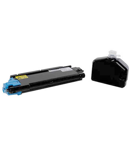 Kyocera TK522C Cyan Toner Cartridge for compatible printers, vibrant color, high yield, ideal for office printing tasks.