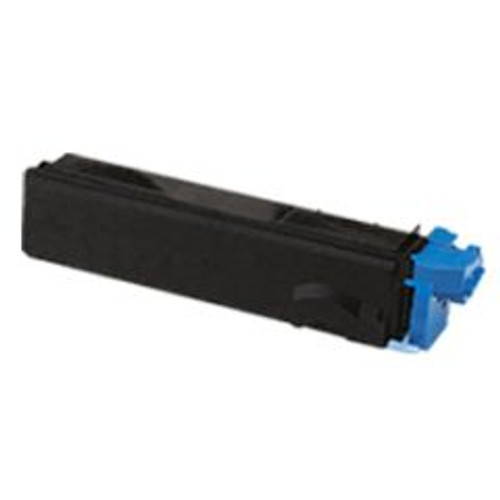 Kyocera TK-502C Cyan Toner Cartridge for Kyocera printers, high-quality cyan toner, compatible with Kyocera printing models.