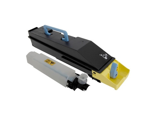 Kyocera TK-857Y Yellow Toner Cartridge Kit for high-quality color printing in office and professional settings.
