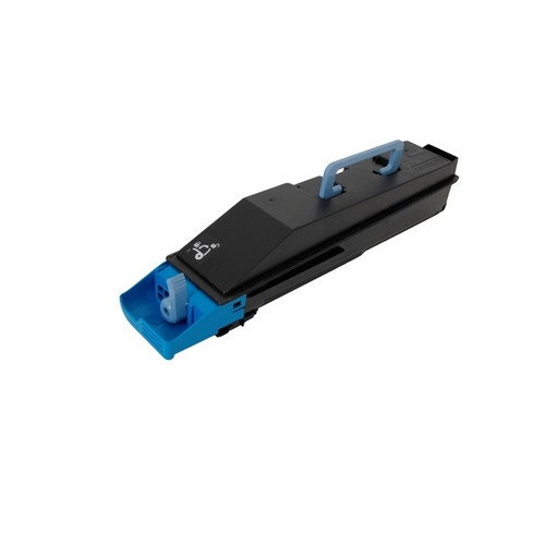 Kyocera TK-867C Cyan Toner Cartridge for printers, vibrant color, high yield, ideal for office printing needs.