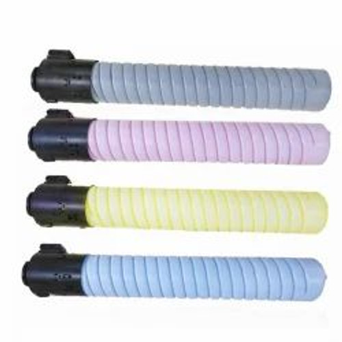 Ricoh Pro C651 & C751 toner set by Lanier, complete color cartridges for high-quality professional printing.