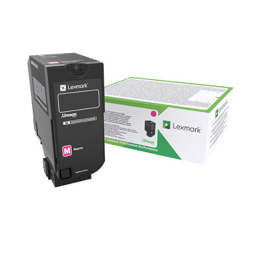 Lexmark 24B5996 Extra High Yield Magenta Toner Cartridge for laser printers, high-capacity toner for vibrant color printing.