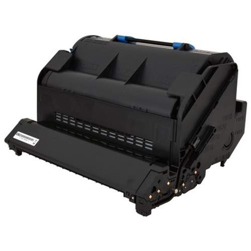 Okidata 45488801 black toner cartridge for printers, high-yield, suitable for office printing needs.