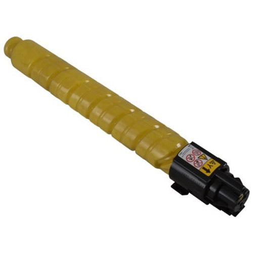 Ricoh 821035 Yellow Toner Cartridge for printers, high-yield, vibrant color printing, suitable for office use.