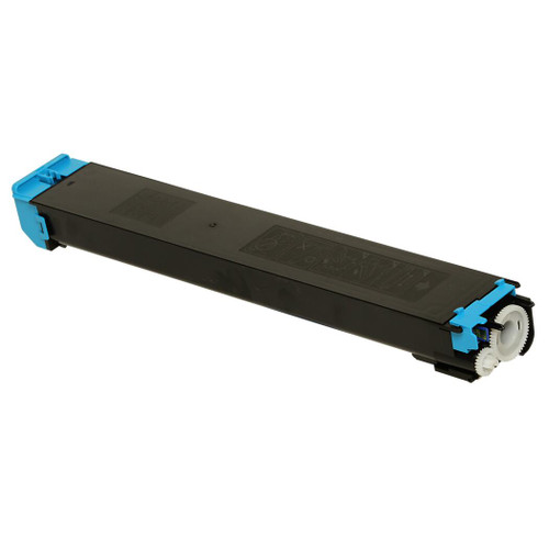 Sharp MX-36NTCA Cyan Toner Cartridge for printers, high-quality color printing, compatible with MX series devices.