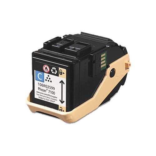 Xerox Phaser 7100 Cyan Standard Capacity Toner cartridge with cyan toner powder for high-quality color printing