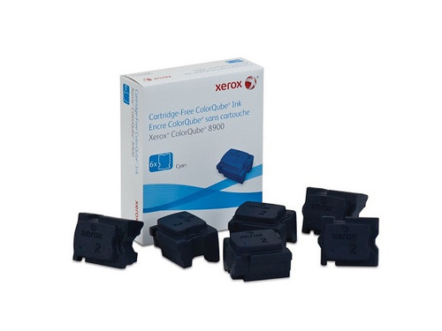 Xerox Colorqube 8900 Cyan Ink Cartridge 108R1014 for color printing, easy to install in office or professional use.