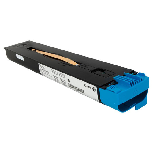 Xerox 006R01222 Cyan Toner Cartridge for laser printers, high-yield, compatible with Xerox Phaser series, cylindrical design