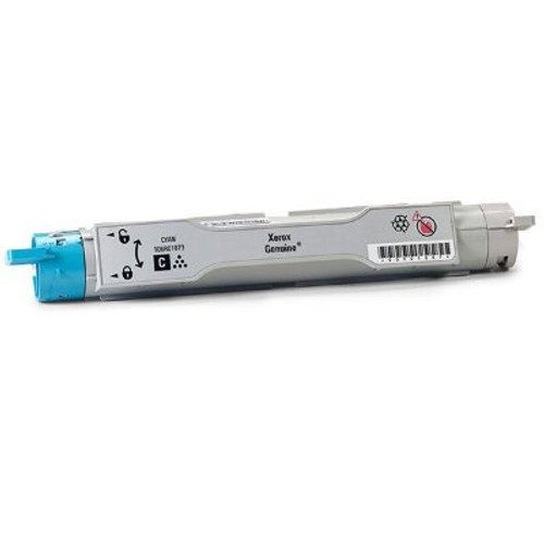 Xerox Phaser 6300/6350 Cyan Toner, high-yield cartridge for color laser printers, vibrant prints, easy to install.