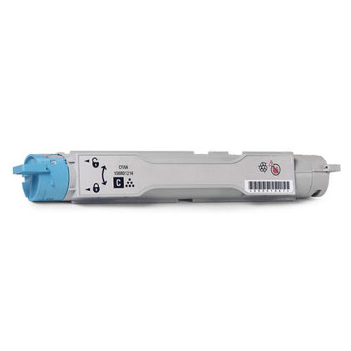 Xerox 106R01214 Cyan Toner for laser printers, standard yield, vibrant color, ideal for high-volume printing.