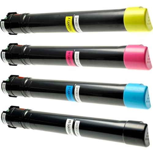 Xerox Phaser 7500 toner cartridge set for high-quality color printing in office and professional environments.