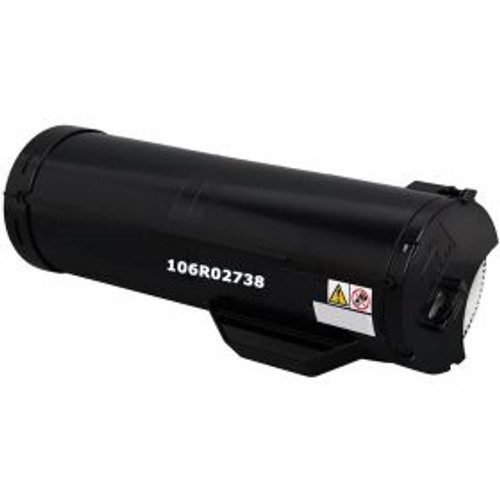 Xerox 106R02738 high capacity black toner cartridge for laser printers, large yield, compatible with office printing needs