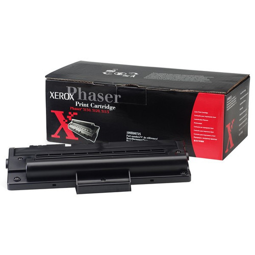 Xerox 109R00725 black toner cartridge for printers, high-yield, reliable printing for office use.