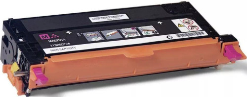 Xerox Phaser 6180 Magenta Toner Cartridge 113R00720, high-yield, vibrant color for laser printing in office use.