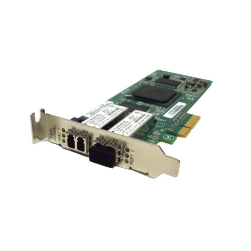 Dell Qlogic 2-Port 4GBE PCIe Host Bus Adapter, reliable network connectivity for servers and data centers.