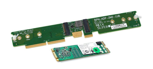 Supermicro M.2 Carrier Card BPN-ADP-2M2-1UB for SSDs, ideal for server storage upgrades in data centers. Supermicro M.2 Carrier Card BPN-ADP-2M2-1UB for SSDs, ideal for server storage upgrades in data centers.
