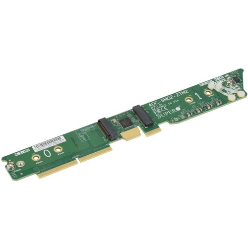 AOC-SMG2-2TM2 Supermicro M.2 SATA3 Butterfly Carrier Card for NVMe SSDs in server and storage setups AOC-SMG2-2TM2 Supermicro M.2 SATA3 Butterfly Carrier Card for NVMe SSDs in server and storage setups